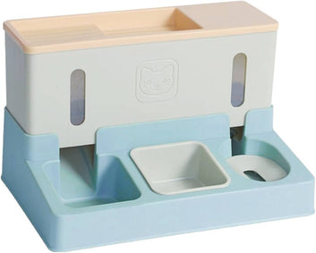 Water Food Dispenser Convenient Automatic Cat Feeder for Small Animals