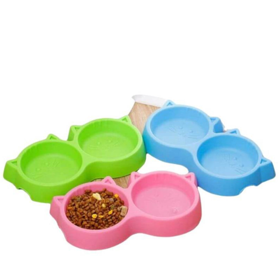 Dubble Side Cat Face Bowl