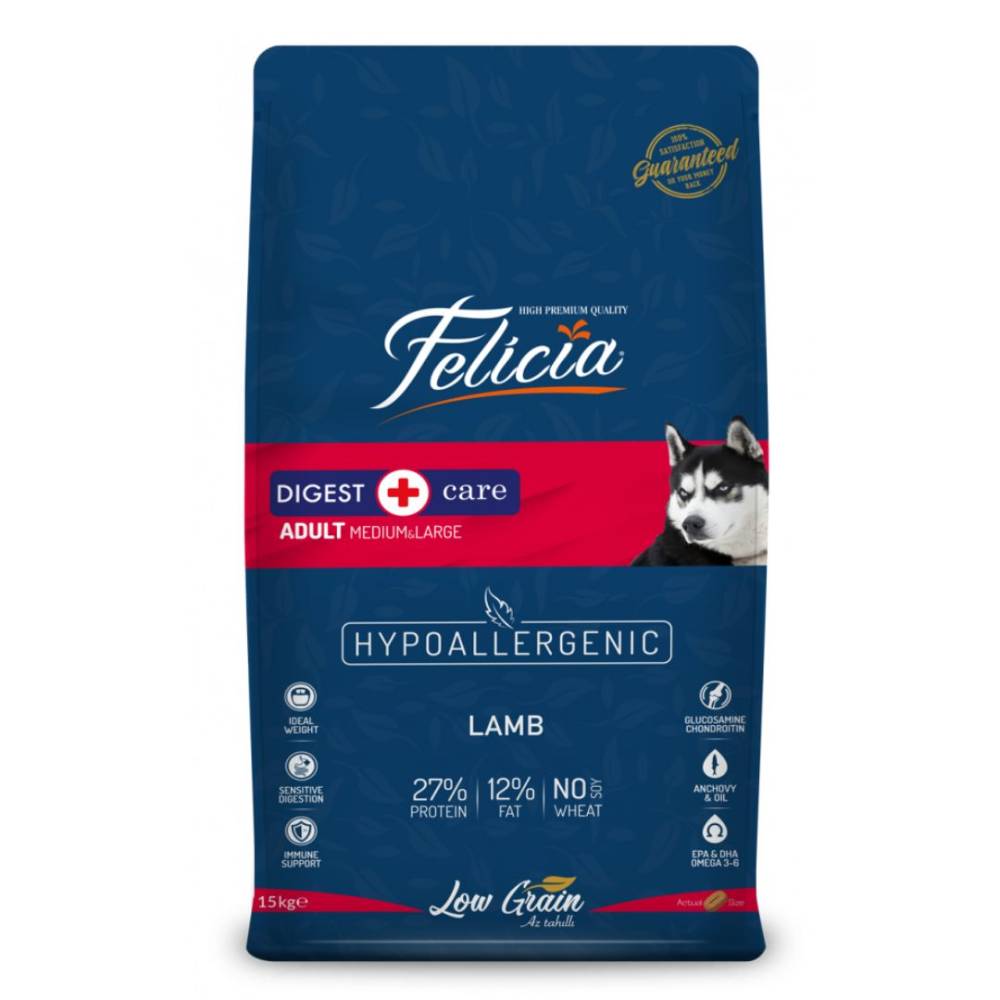 Felicia Digest Dog Food With Lamb 15 Kg