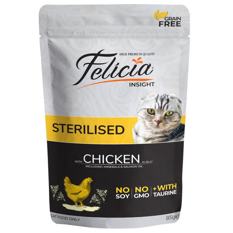 Felicia Sterilized Cats Jelly with Chicken 85g