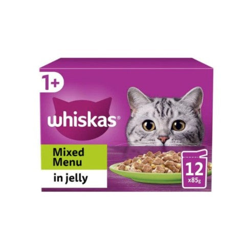 Whiskas cat food mixed menu in jelly