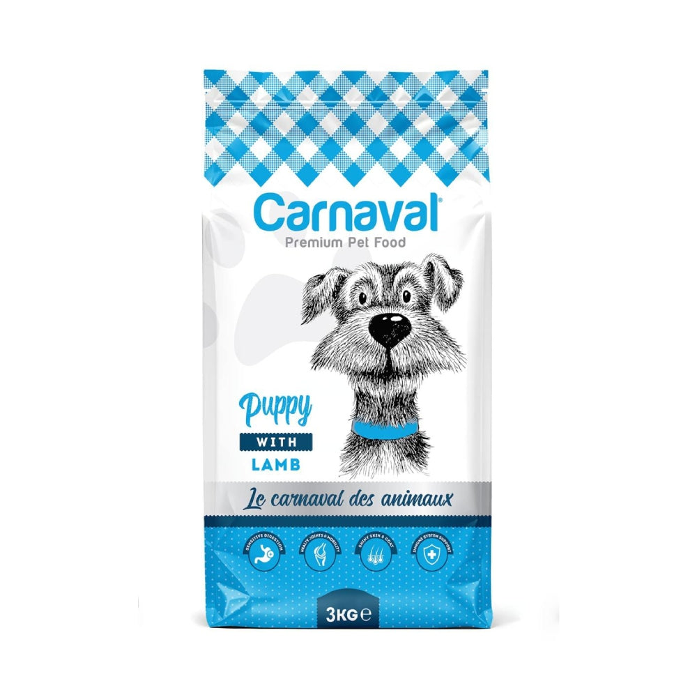 Carnaval puppy with lamb pet food