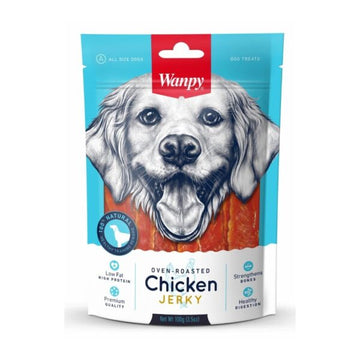 Wanpy Soft Chicken Jerky Strips Dog 100g