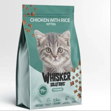 Whisker Kitten Cat Chicken With Rice Food 1.5 Kg