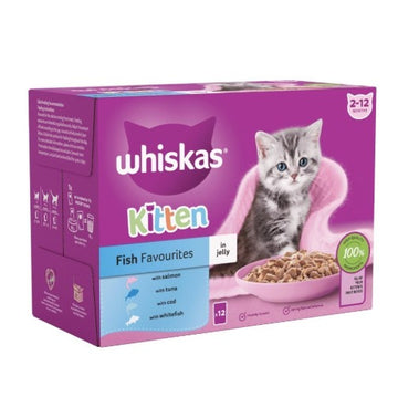 WHISKAS KITTEN FISH FAVORITES JELLY 85GM