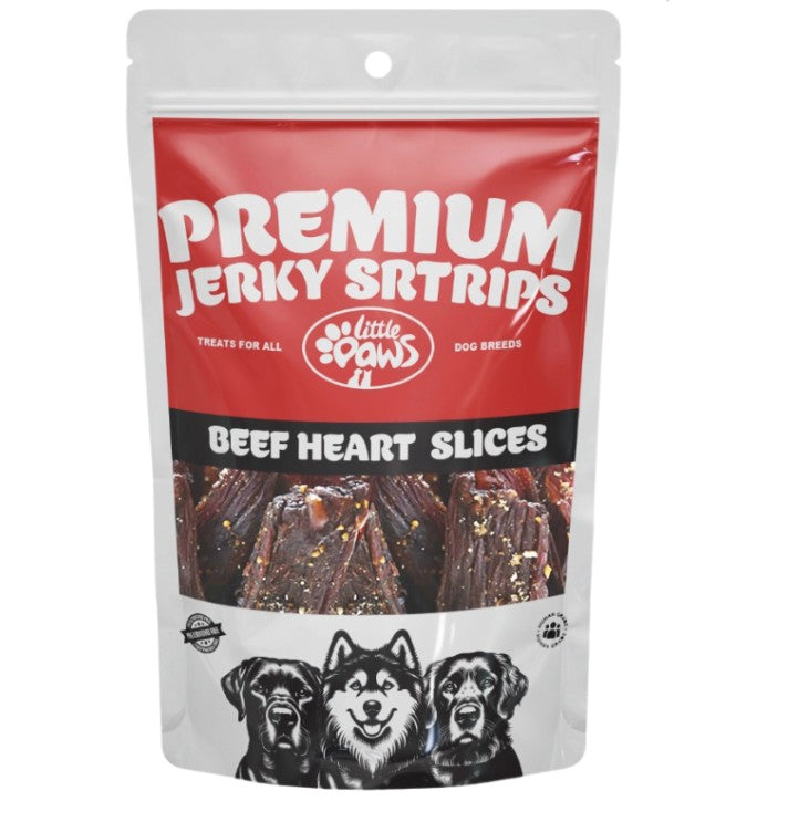 Little Paws Beef Heart Jerky Strips 70GM