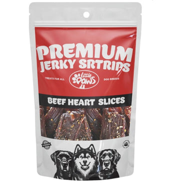 Little Paws Beef Heart Jerky Strips 70GM