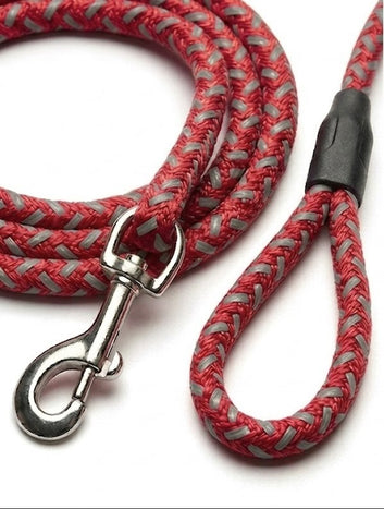 Pet Snap Leash - British-Style Braided Dog Leash (5 Feet Length)