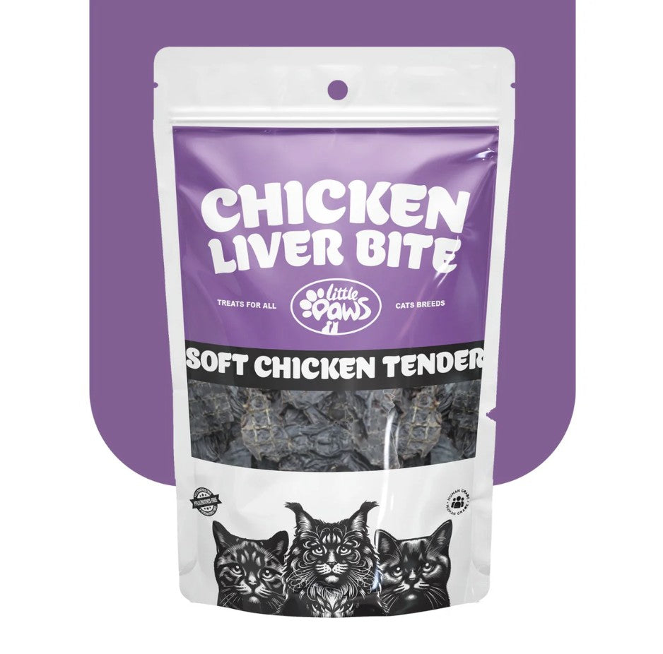 Little Paws Chicken Liver Bites | Treat for Cats 7GM