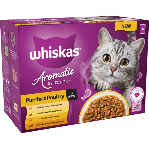 WHISKAS SACHET AEROMATIC POULTRY GRAVY 85GM